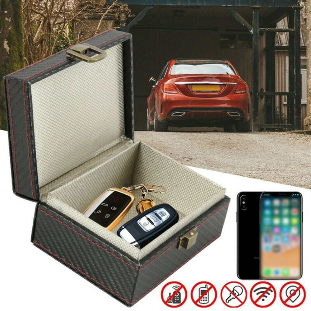 Anti Theft Faraday Box For RFID Faraday Key Fob Protector Radiation-proof  Mobile Phone Box Car Keyless Signal Blocker Security
