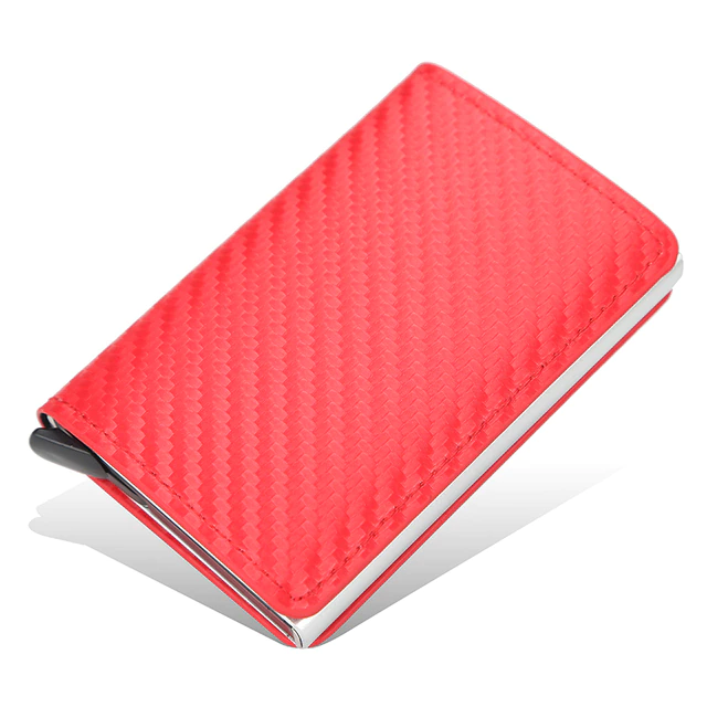 Wallets & Money Clips - Carbon-Bright Red - Wonderful Addition