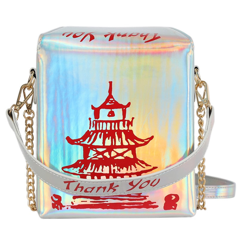 Handbags, Wallets & Cases - Holographic Silver and Red - Wonderful Addition